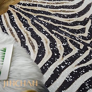 Zebra Print Faux Skin Cowhide Animal Design Mat