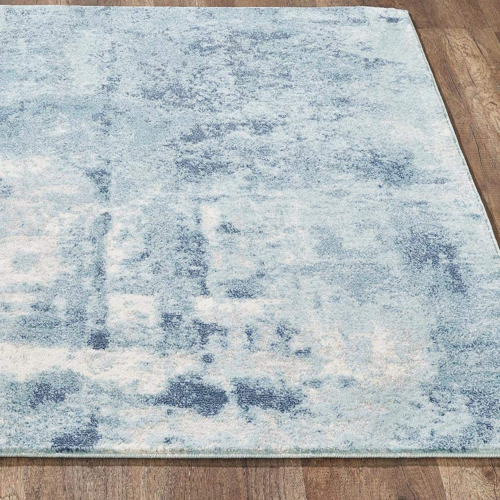 Kingsbury Collection Abstract Gray Modern Area Rug