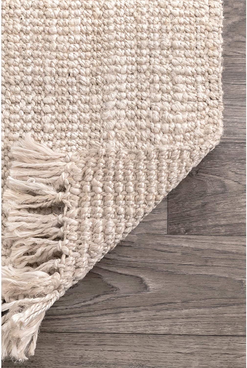 Chunky Loop off-White Jute Rug - Multiple sizes available