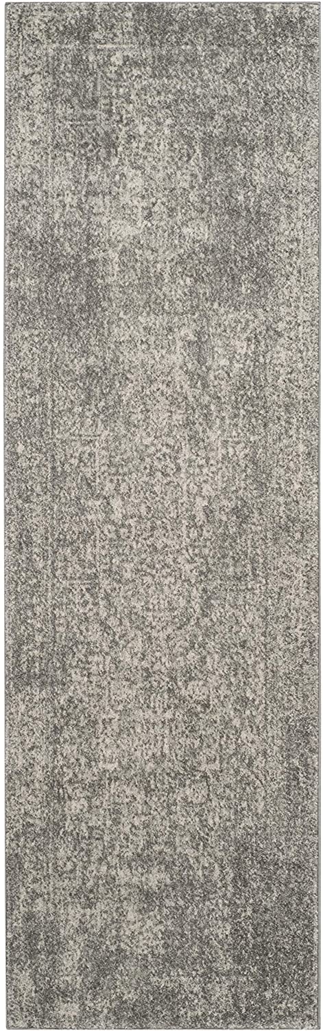 Vintage Oriental Silver and Ivory Square Area Rug
