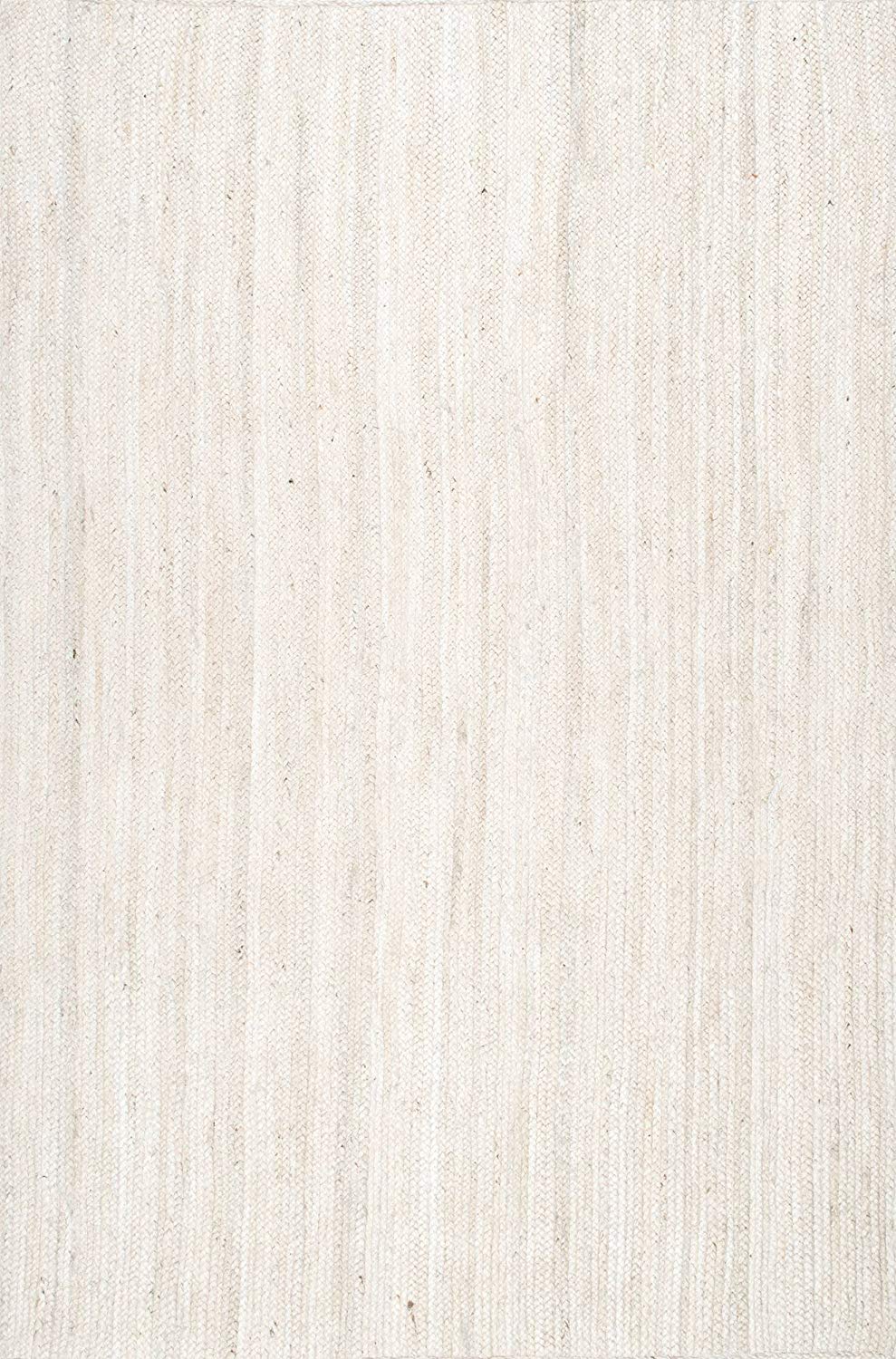 Handmade Braided Off-white Jute Area Rugs