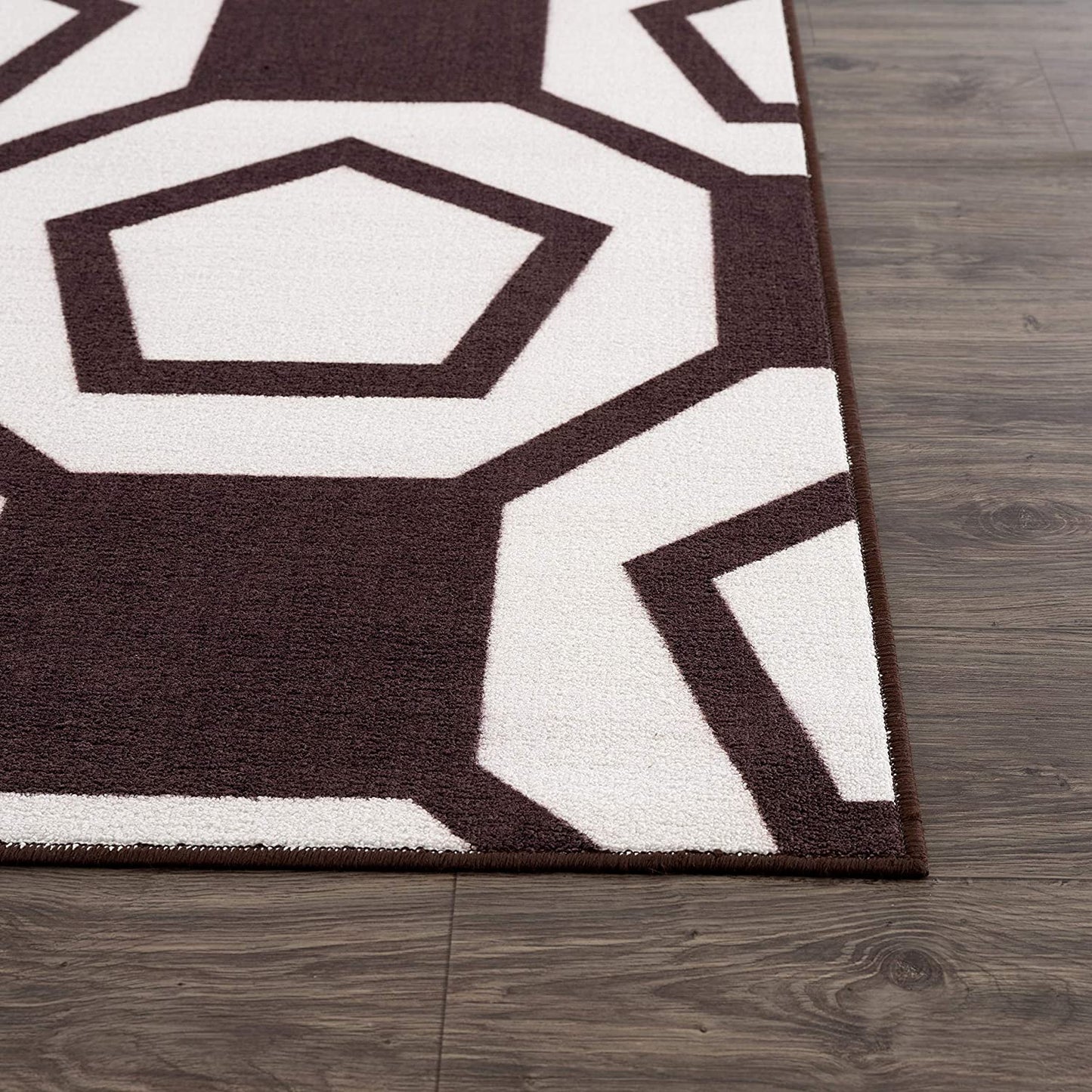 Modern Geometric Area Rug - Non Slip Indoor Rugs