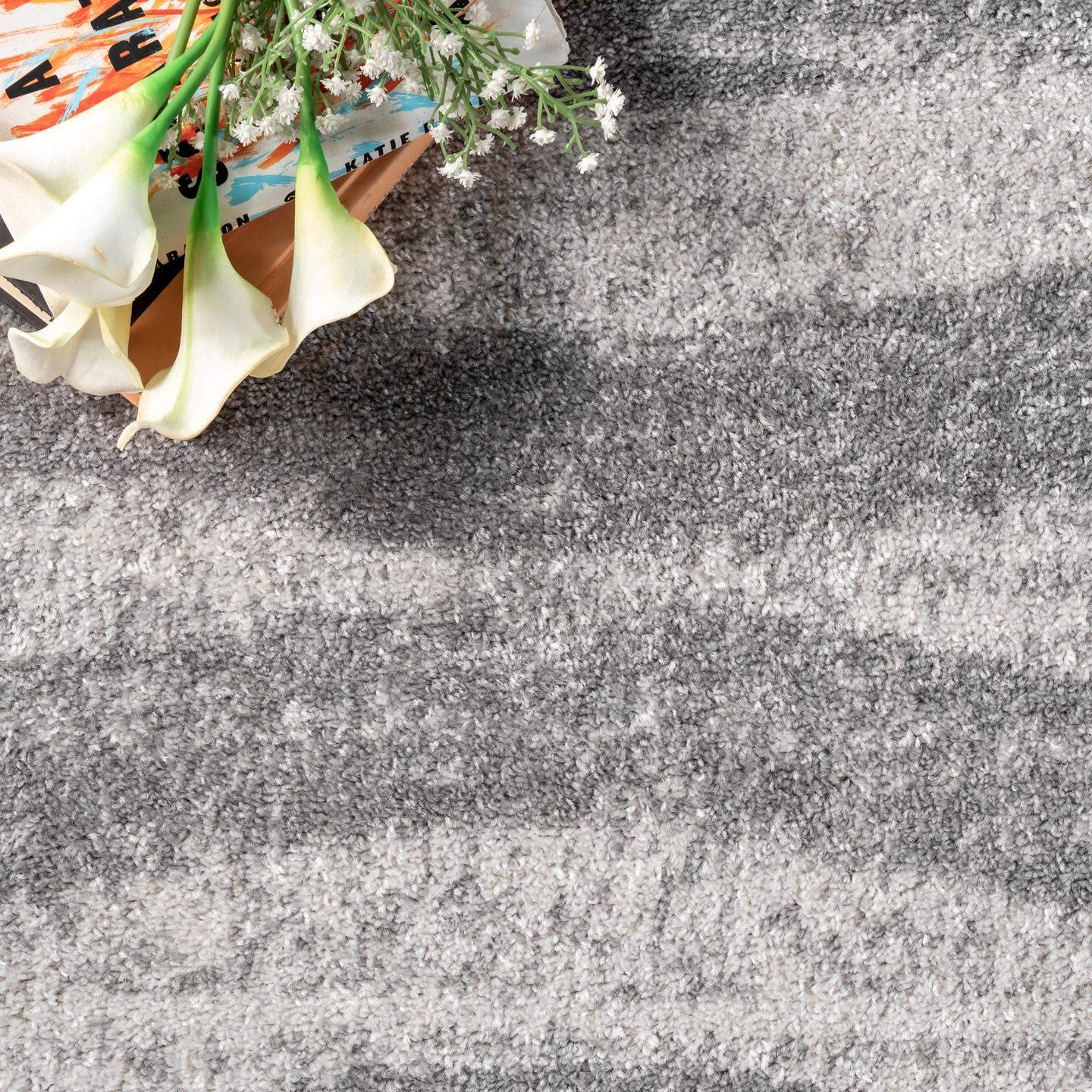 Contemporary Area Rug, Grey
