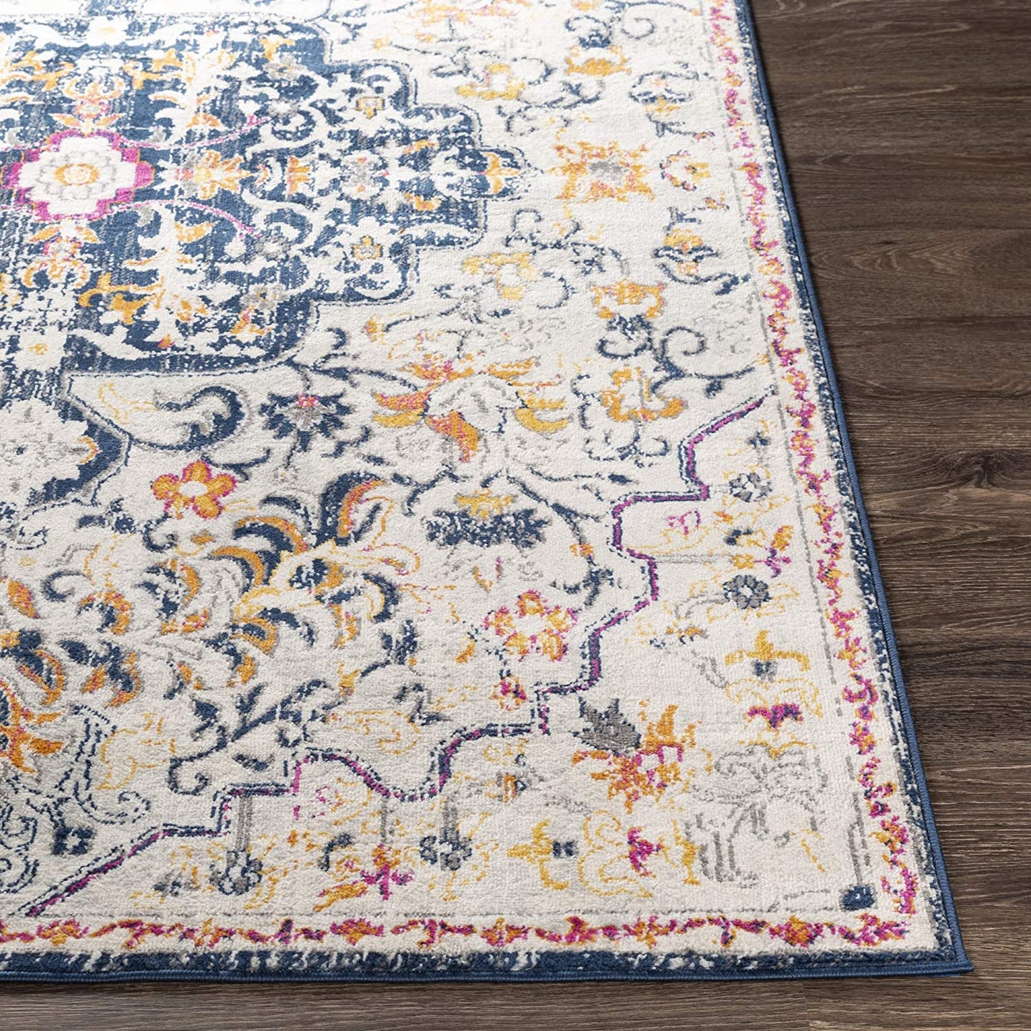Carldale Navy/Beige Soft Area Rug