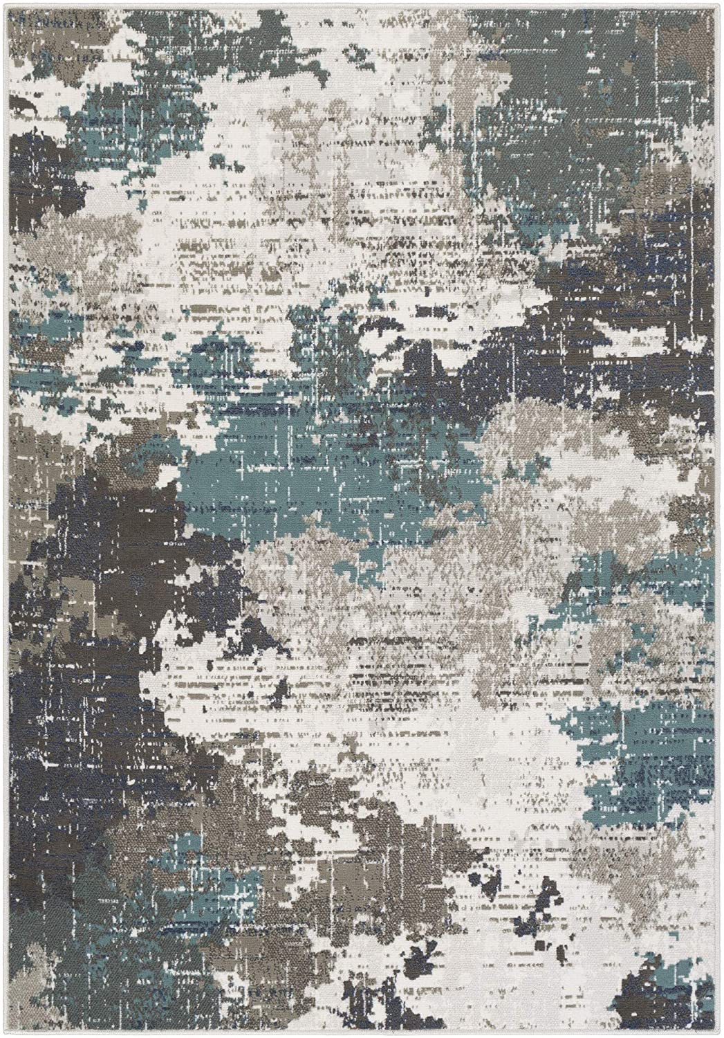 Geneva Teal Soft Area Rug