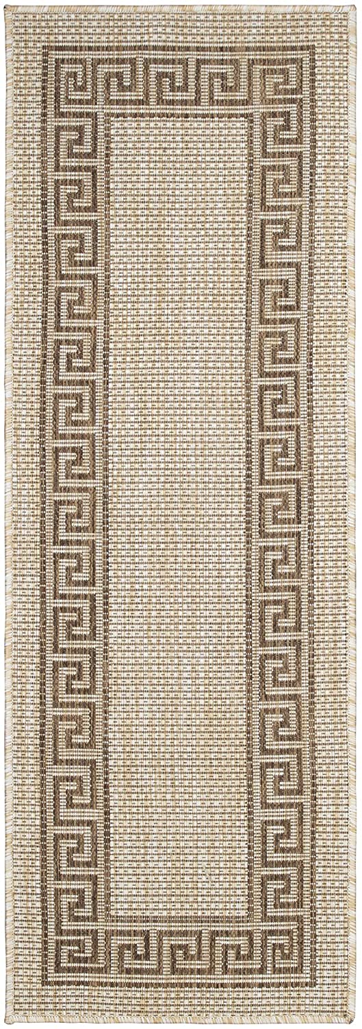Indoor/Outdoor Bordered Runner Rug