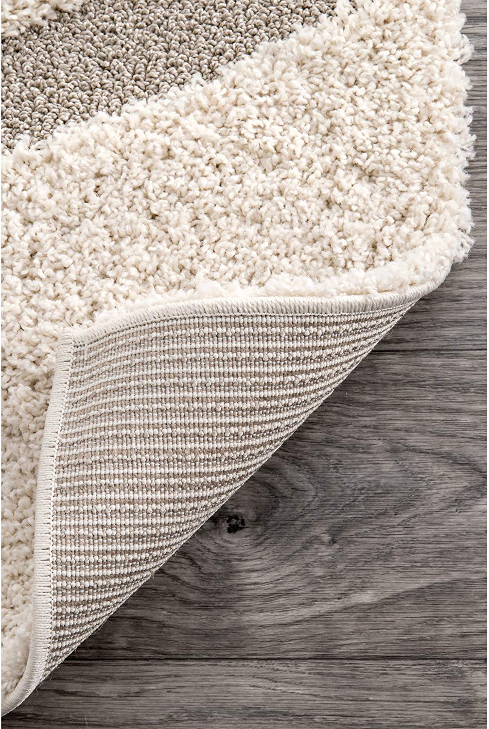 Cream Beige Soft Plush Shag Area Rug