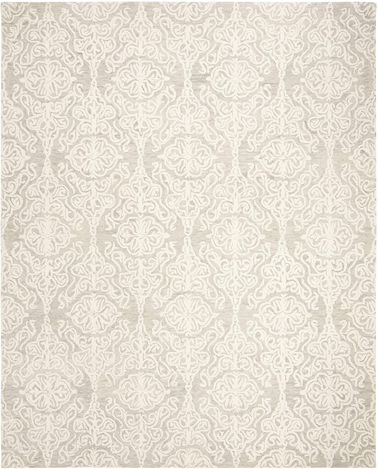 Blossom Collection BLM112B Handmade Premium Wool Soft Area Rug Beige / Ivory