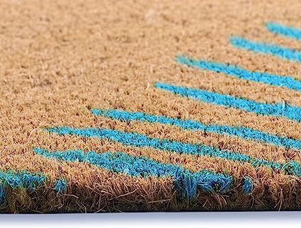 Natura Door Mat - Novelty Designs, Durable Natural Coir & Vinyl Back, Long Lasting Color, Foyers, Porches, Patios & Decks, Sunflower, 1'6" x 2'6"