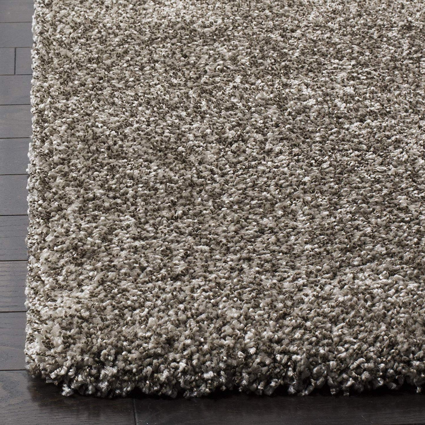 Gray Soft Plush Shag Area Rug