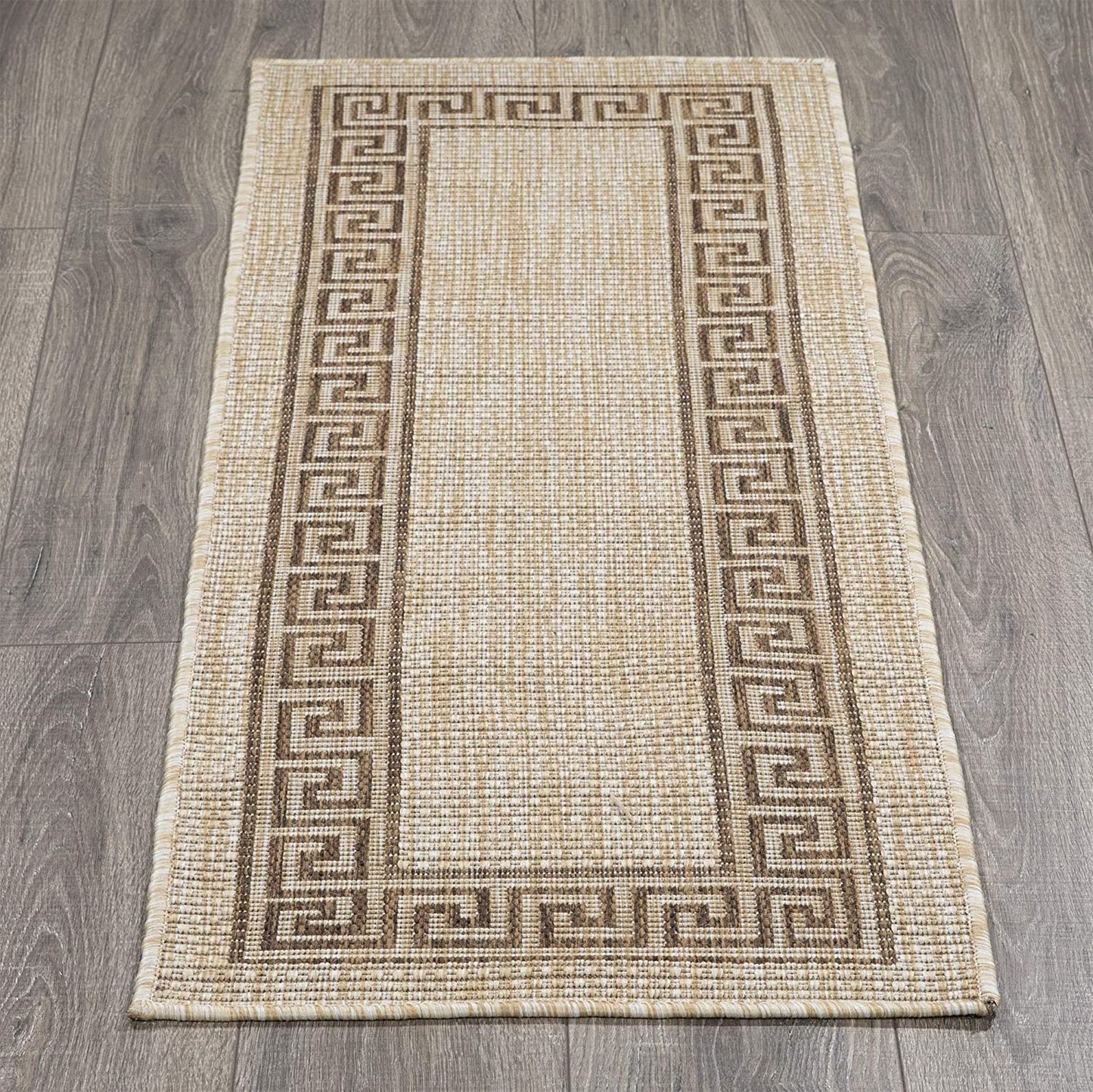 Indoor/Outdoor Bordered Runner Rug