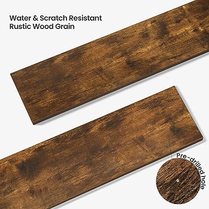 1.5 Inch Large Floating Shelves for Home Decor Set of 2