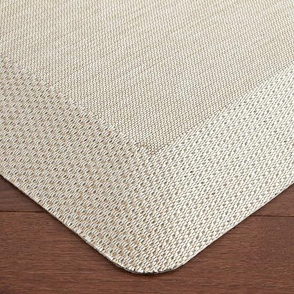 Mira Modern Heathered Anti-Fatigue Air-Infused Kitchen Mat, Beige, 19.6"x39"