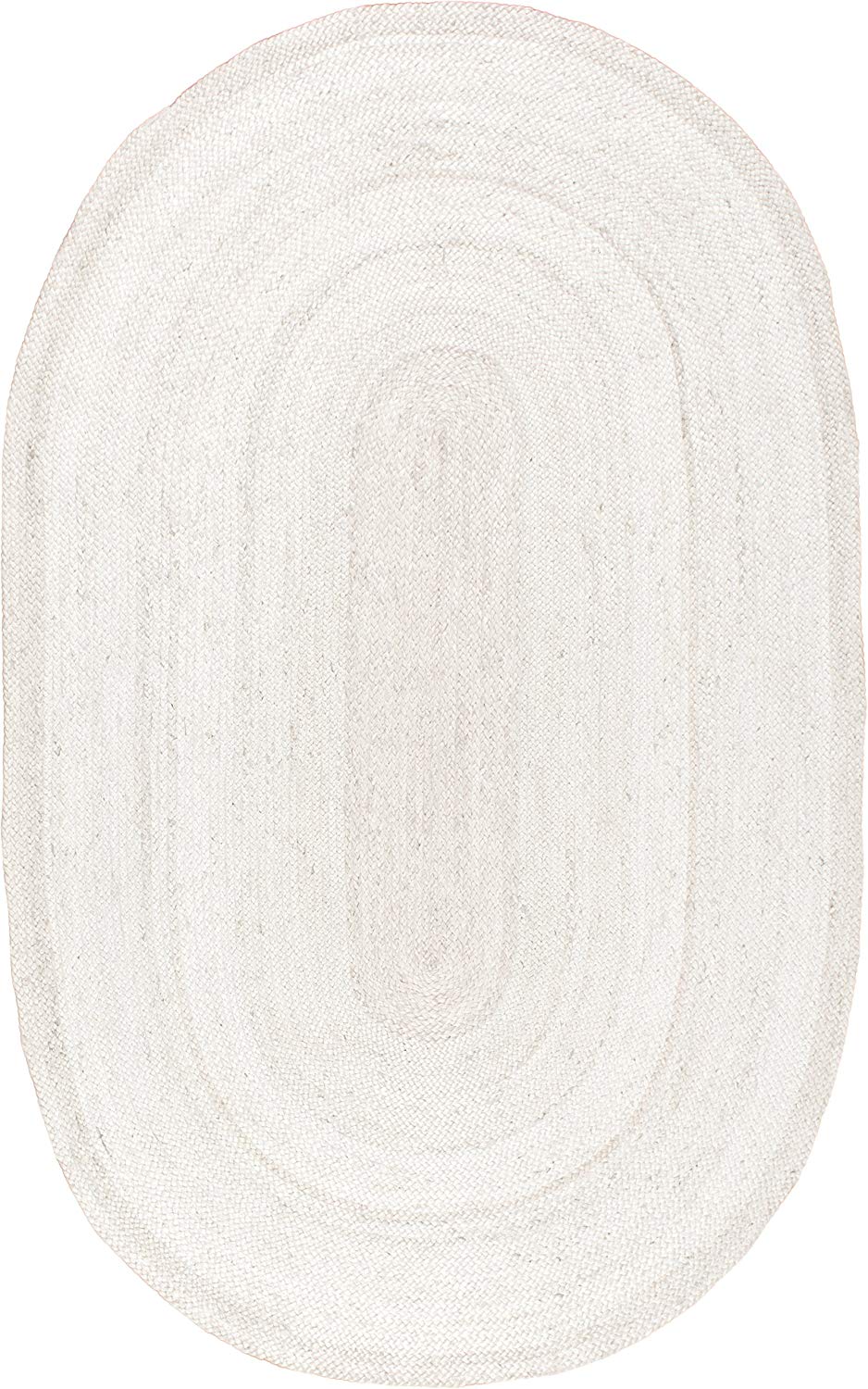 Handmade Braided Off-white Jute Area Rugs