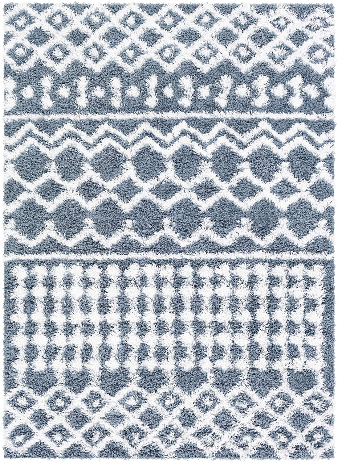 Hapsburg Beige Soft Area Rug, Denim