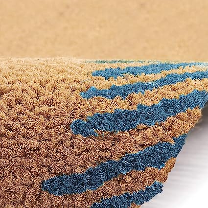 Natura Door Mat - Novelty Designs, Durable Natural Coir & Vinyl Back, Long Lasting Color, Foyers, Porches, Patios & Decks, Sunflower, 1'6" x 2'6"