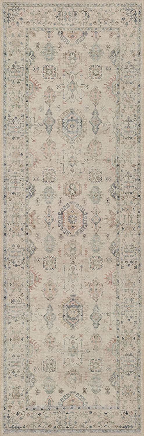 Hathaway Collection  Beige / Multi, Traditional Soft Area Rug