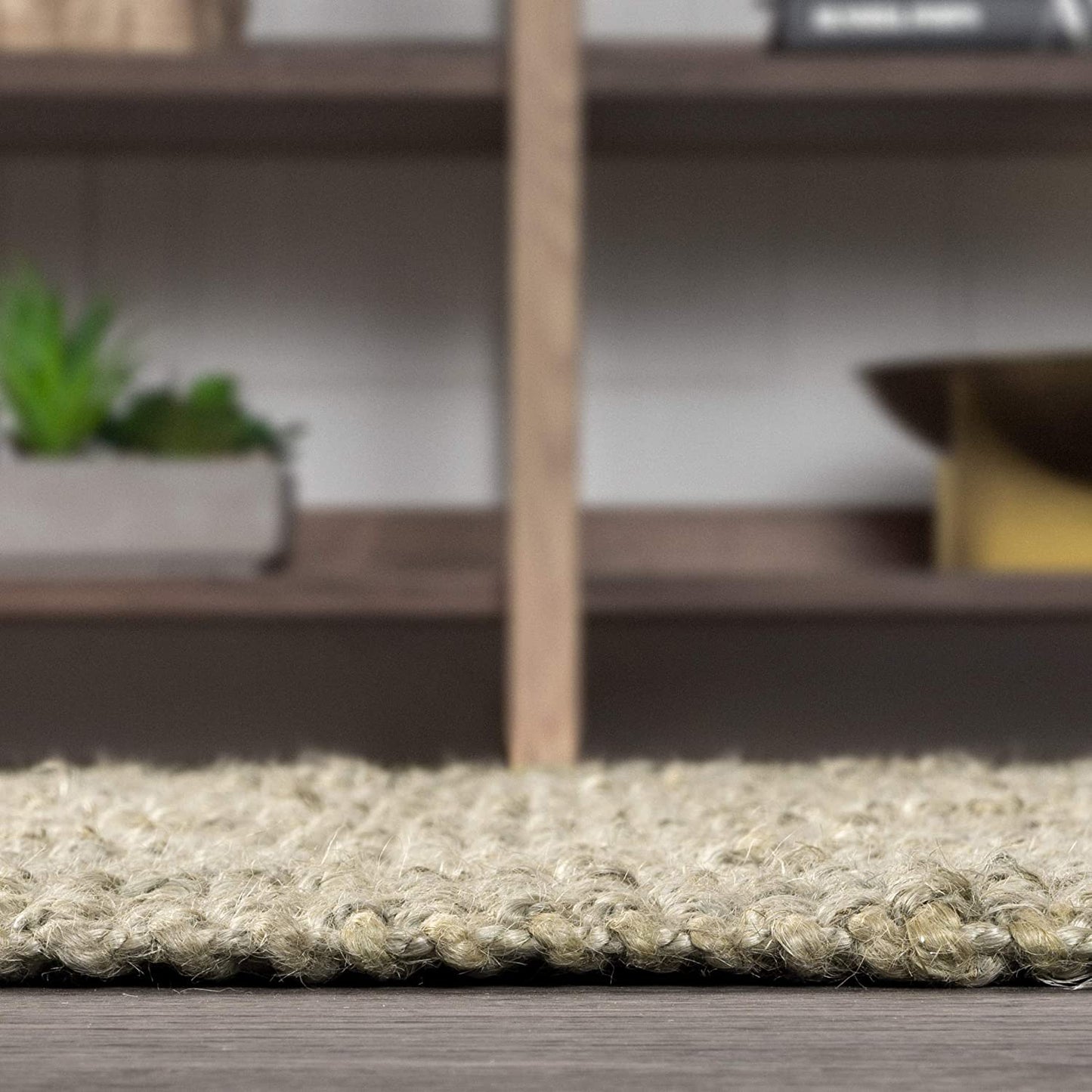 Hand Woven Chunky Jute Area Rug - Multiple Colors