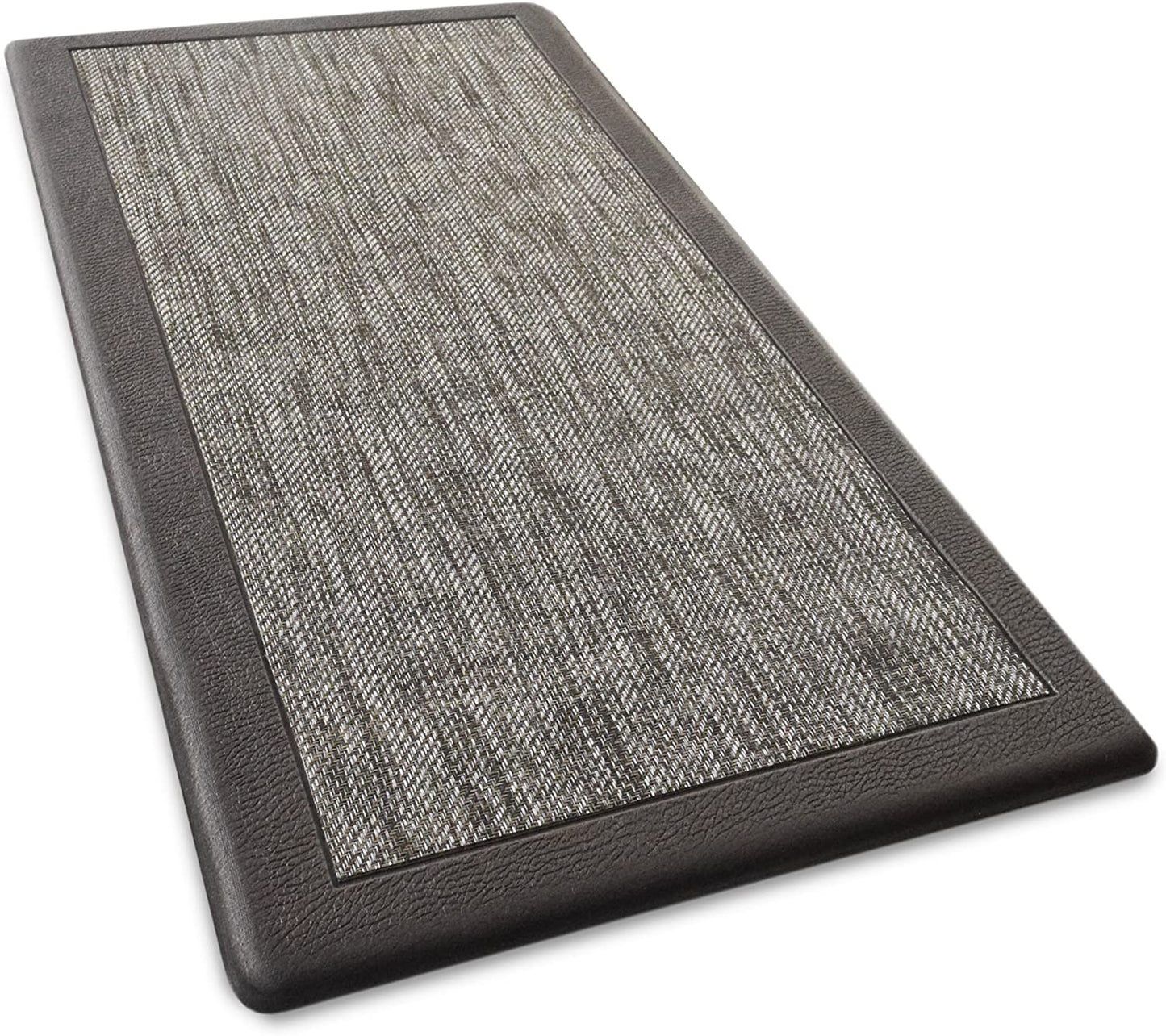 Ergonomic Anti Fatigue Workstation Memory Foam Mat in Stone 39"×20"×0.50" (L×W×H)