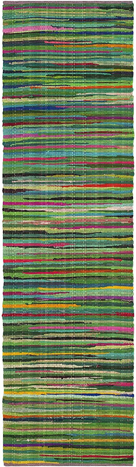 Hand Made Green and Multi Area Rug