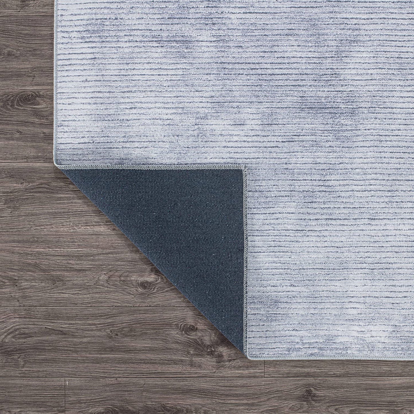 Contemporary Distressed Stripe Stain Resistant Flat Weave Eco Friendly Premium Recycled Machine Washable Area Rug 3'3"x5' Rust