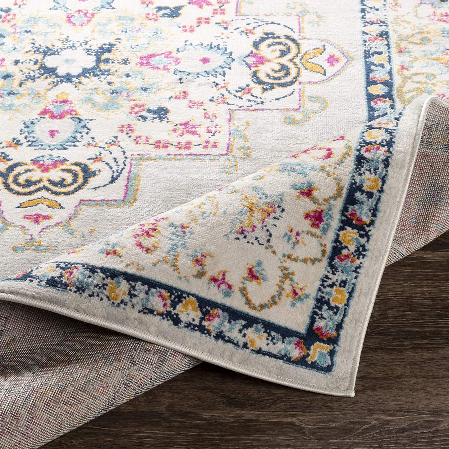 Melta Light Grey Traditional Soft Area Rug