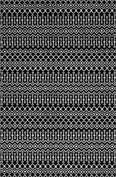 Geometric Kasbah Trellis Collection Rug – 2' X 10' Runner Beige Low Pile Rug