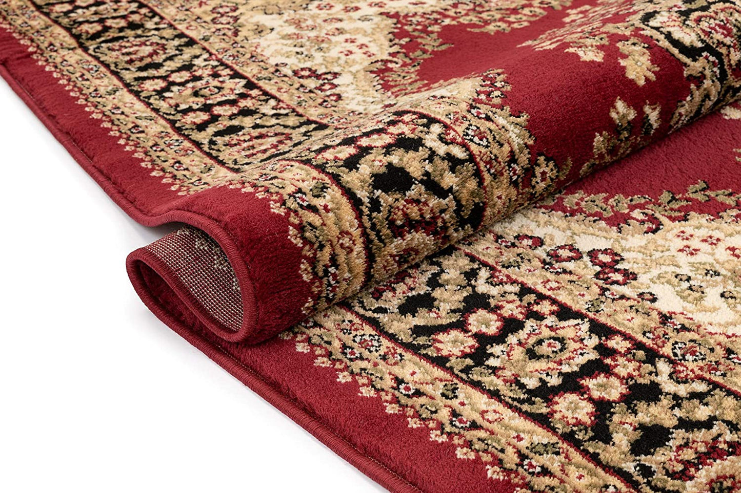 Medallion Oriental Persian Area Rug Red