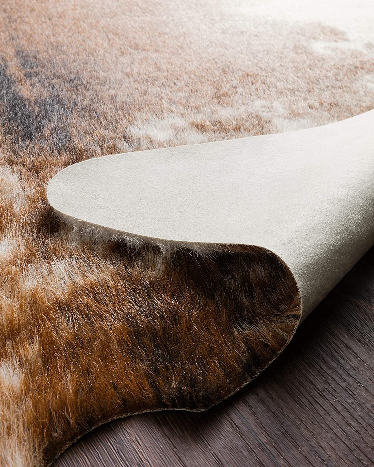 Cow hide Grand Canyon Soft Area Rug COFFEE/IVORY