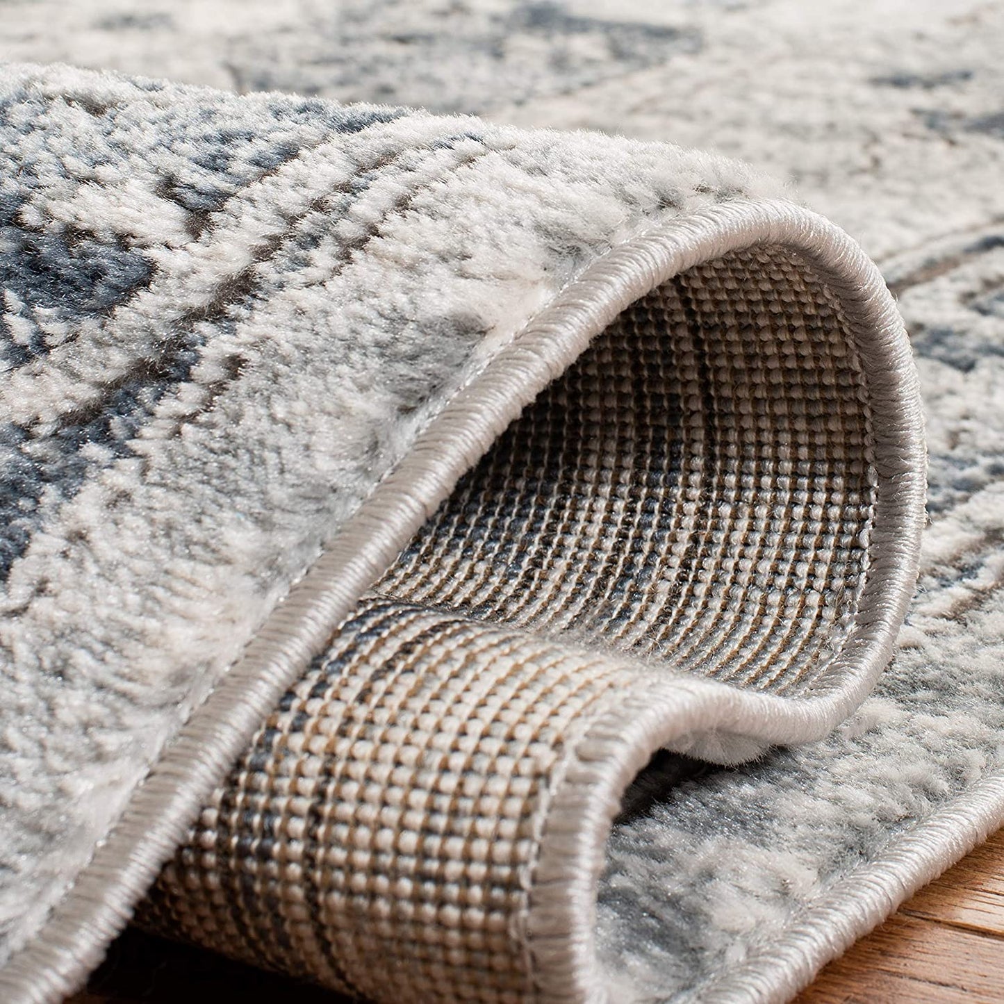 Area Rug Navy / Ivory