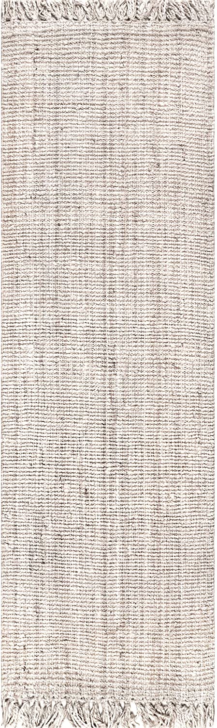 Chunky Loop off-White Jute Rug - Multiple sizes available