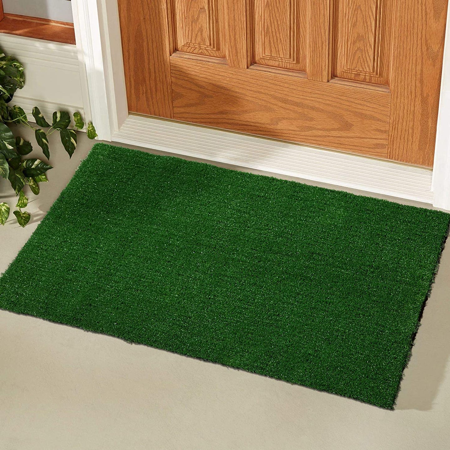 Garden Grass Artificial Turf Door Mat Rug, 20"X30", Green