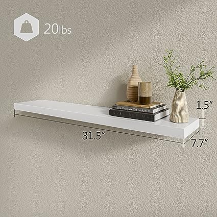 Set L24xW6 Decor Wall Mounted Hanging Shelves