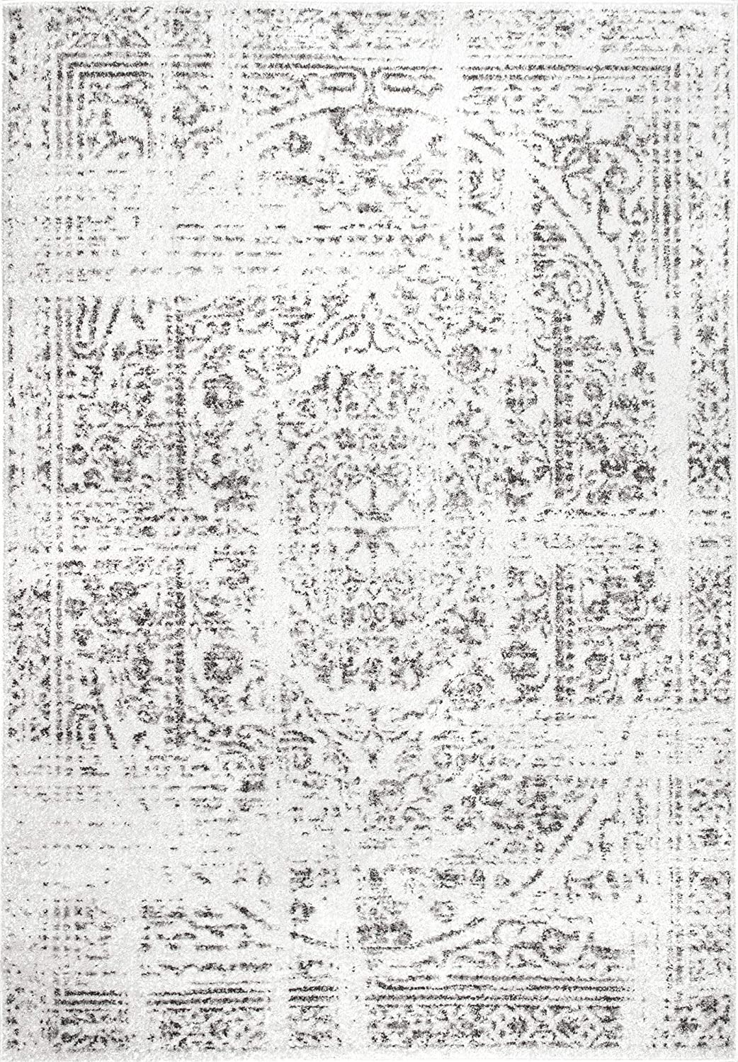 Distressed Vintage Grey Soft Area Rug