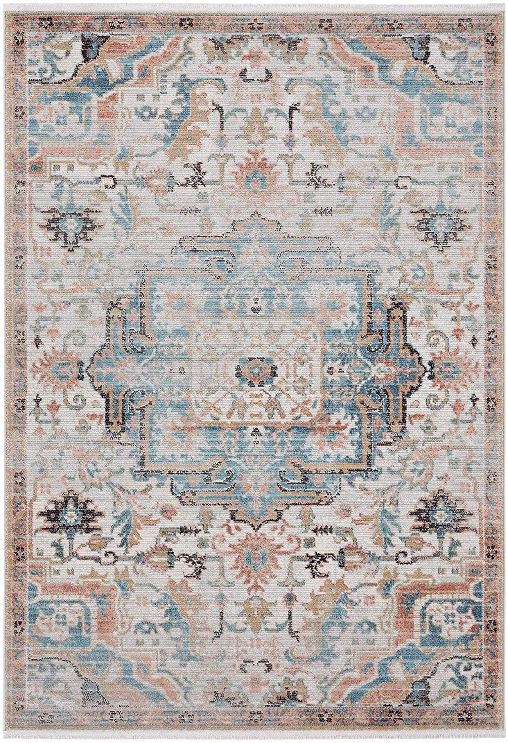 Azure Collection Faded Beige Persian Area Rug