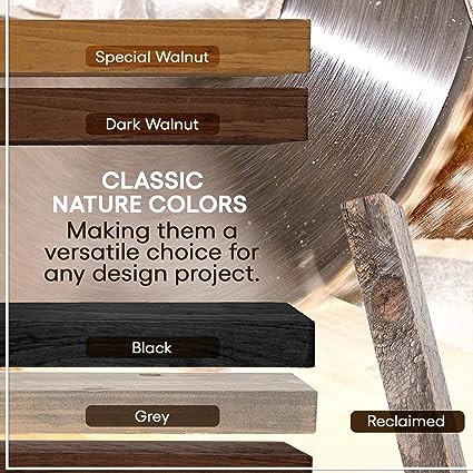 Set of 2 - Functional & Handmade Rustic Wooden Shelve (Dark Walnut, 36" Inch Long x 5.5 Inch Wide)