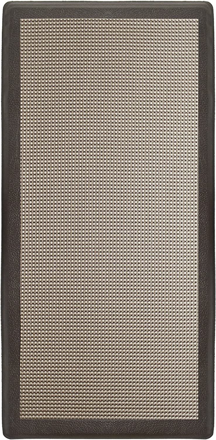 Ergonomic Anti Fatigue Workstation Memory Foam Mat in Stone 39"×20"×0.50" (L×W×H)