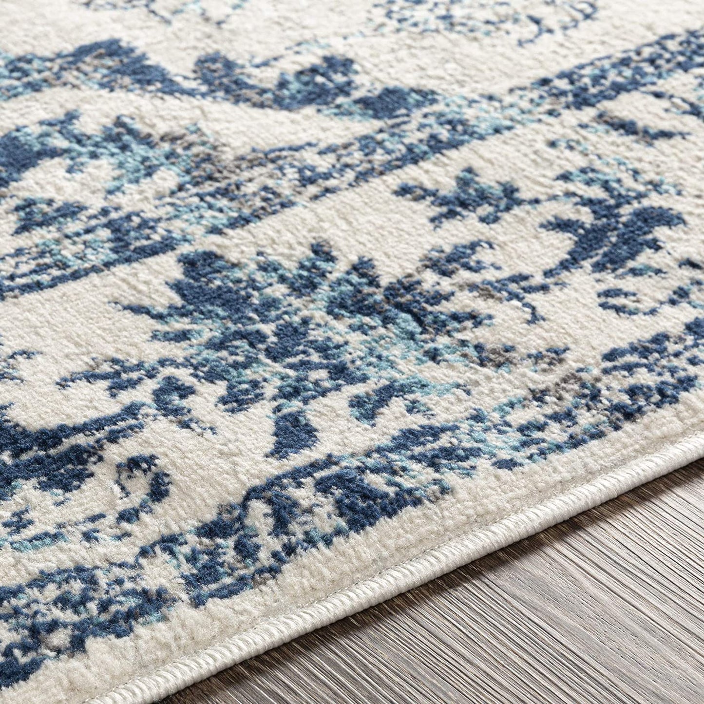 Delney Blue Soft Area Rug Navy