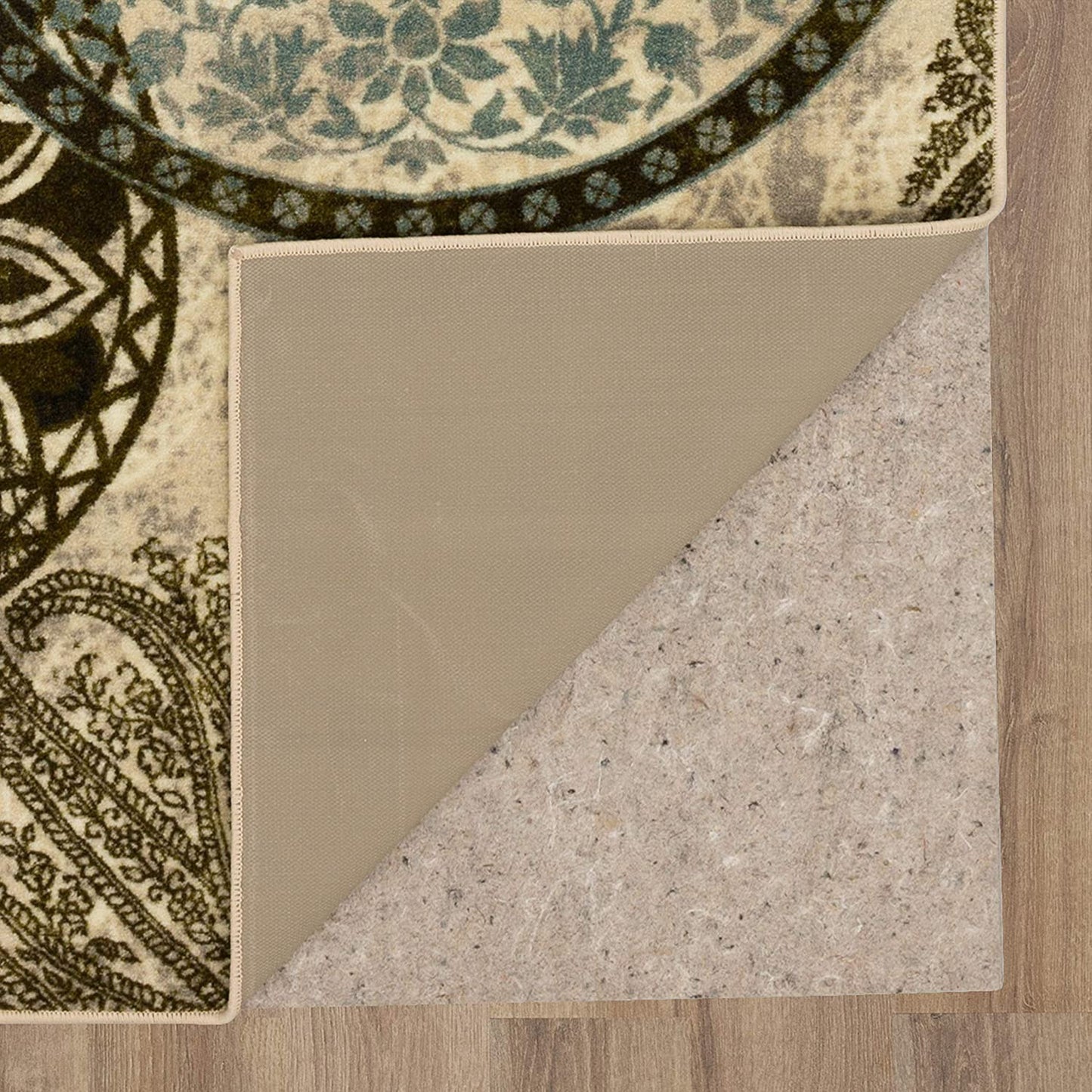 Medallion Area Rugs Blue Brown Light Multi-color