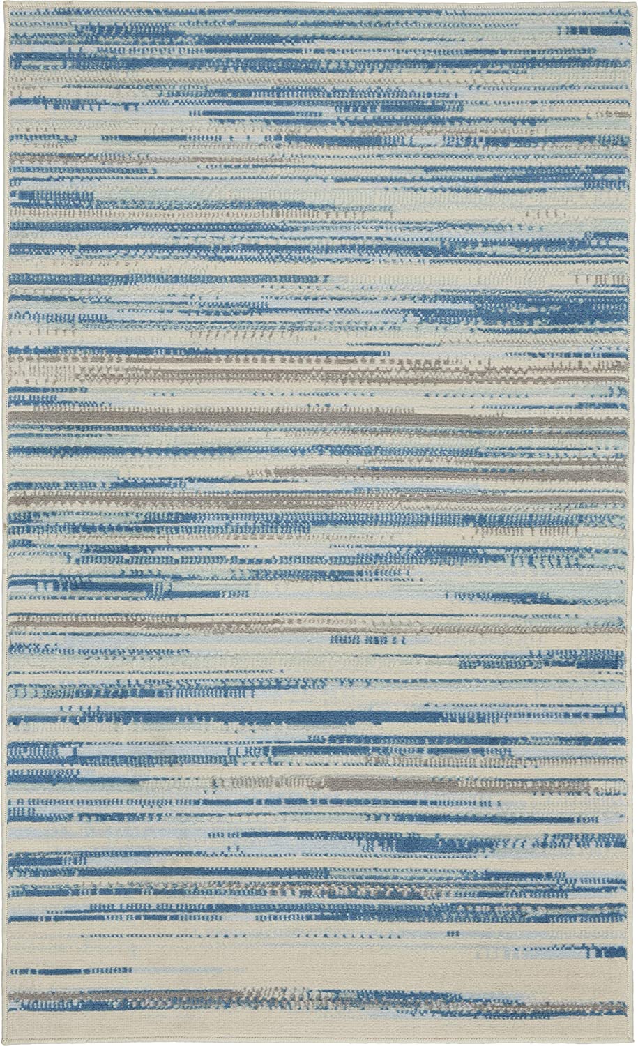 Modern Coastal Blue Area Rug