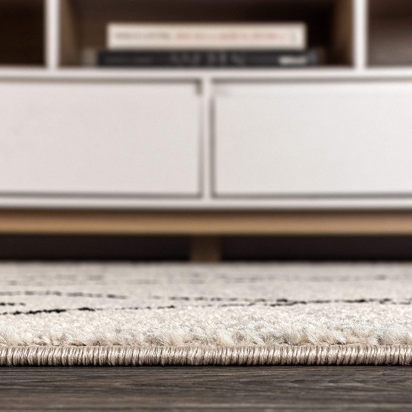 JONATHAN Y soft Area Rug for Bedroom Kitchen Living Room Indoor Black