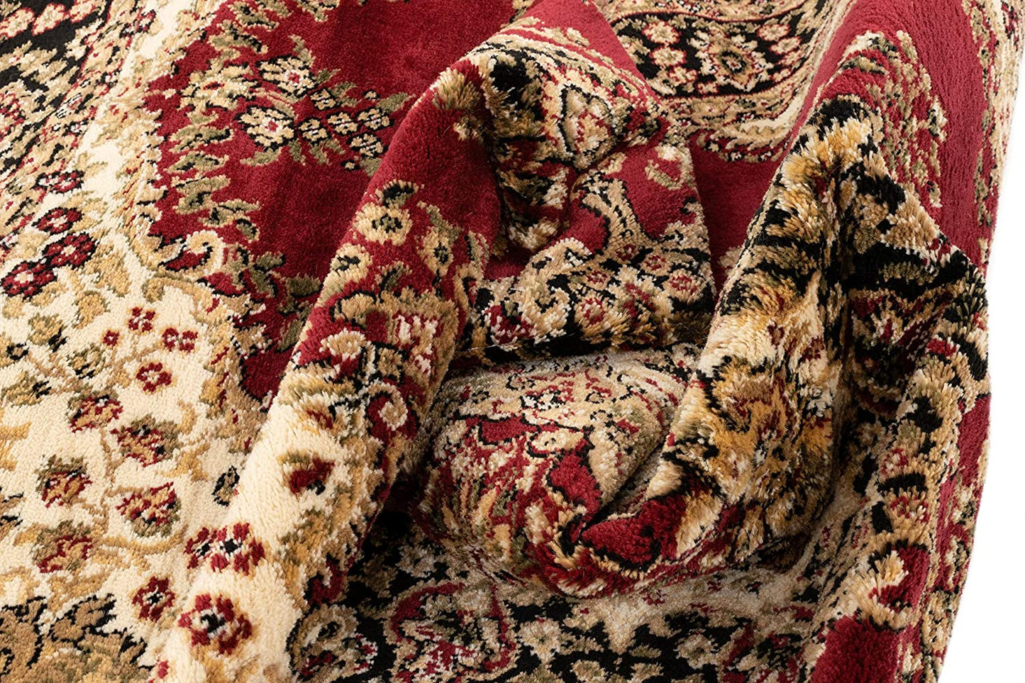 Medallion Oriental Persian Area Rug Red