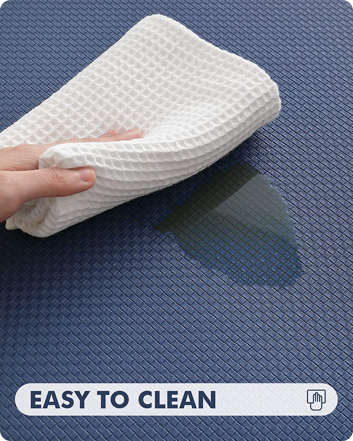 Cushioned Anti Fatigue, Non Slip Padded, 17"x79" Long Foam, Waterproof Stain Resistant, Kitchen Runner Rug