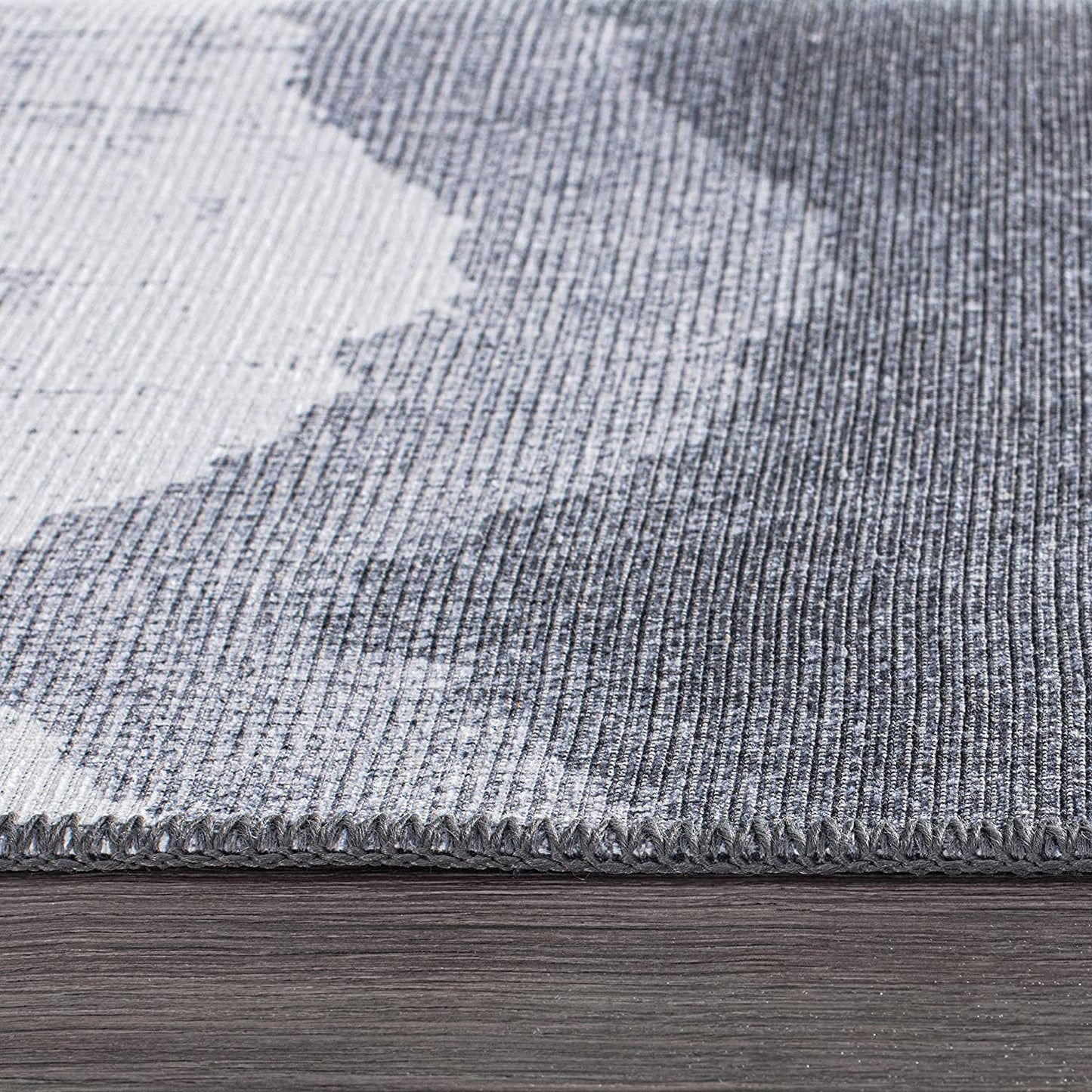 Contemporary Modern Abstract Stain Resistant Flat Weave Eco Friendly Premium Recycled Machine Washable Area Rug 8'4"x11'6" Ivory