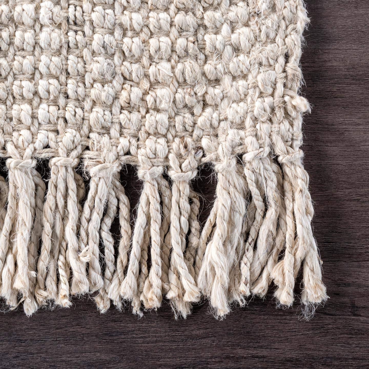 Chunky Loop off-White Jute Rug - Multiple sizes available