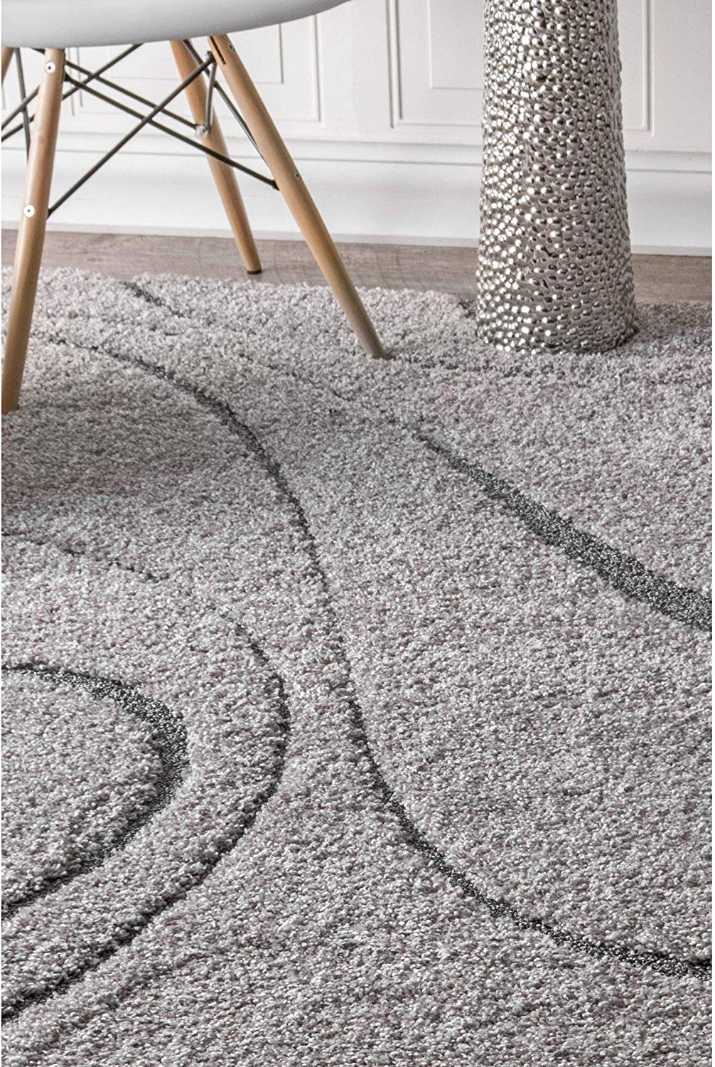 Dark Gray Soft Plush Shag Area Rug