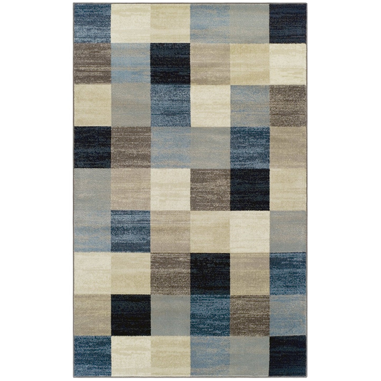 Multi Box Pattern Area Rugs