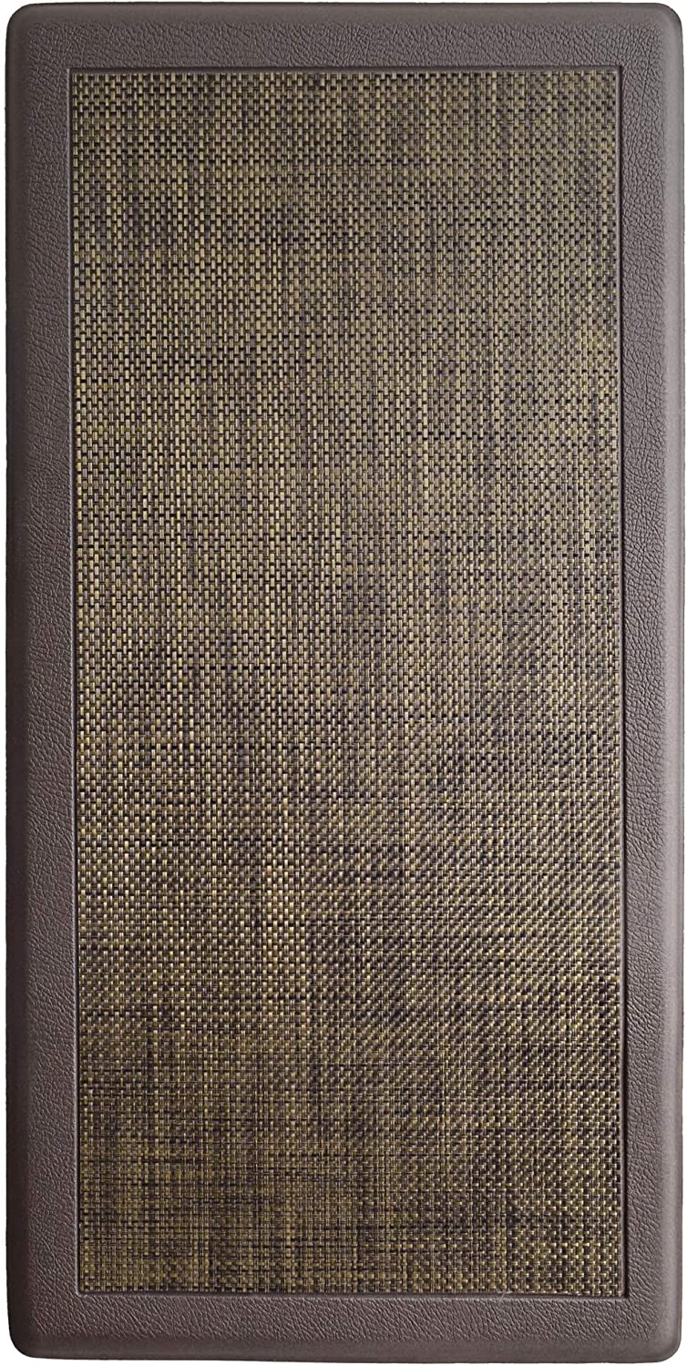Ergonomic Anti Fatigue Workstation Memory Foam Mat in Stone 39"×20"×0.50" (L×W×H)