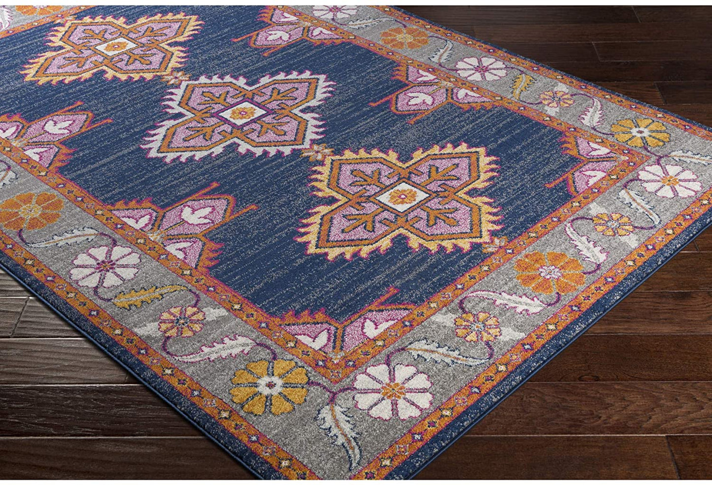 Elodia Soft Area Rug Dark Blue