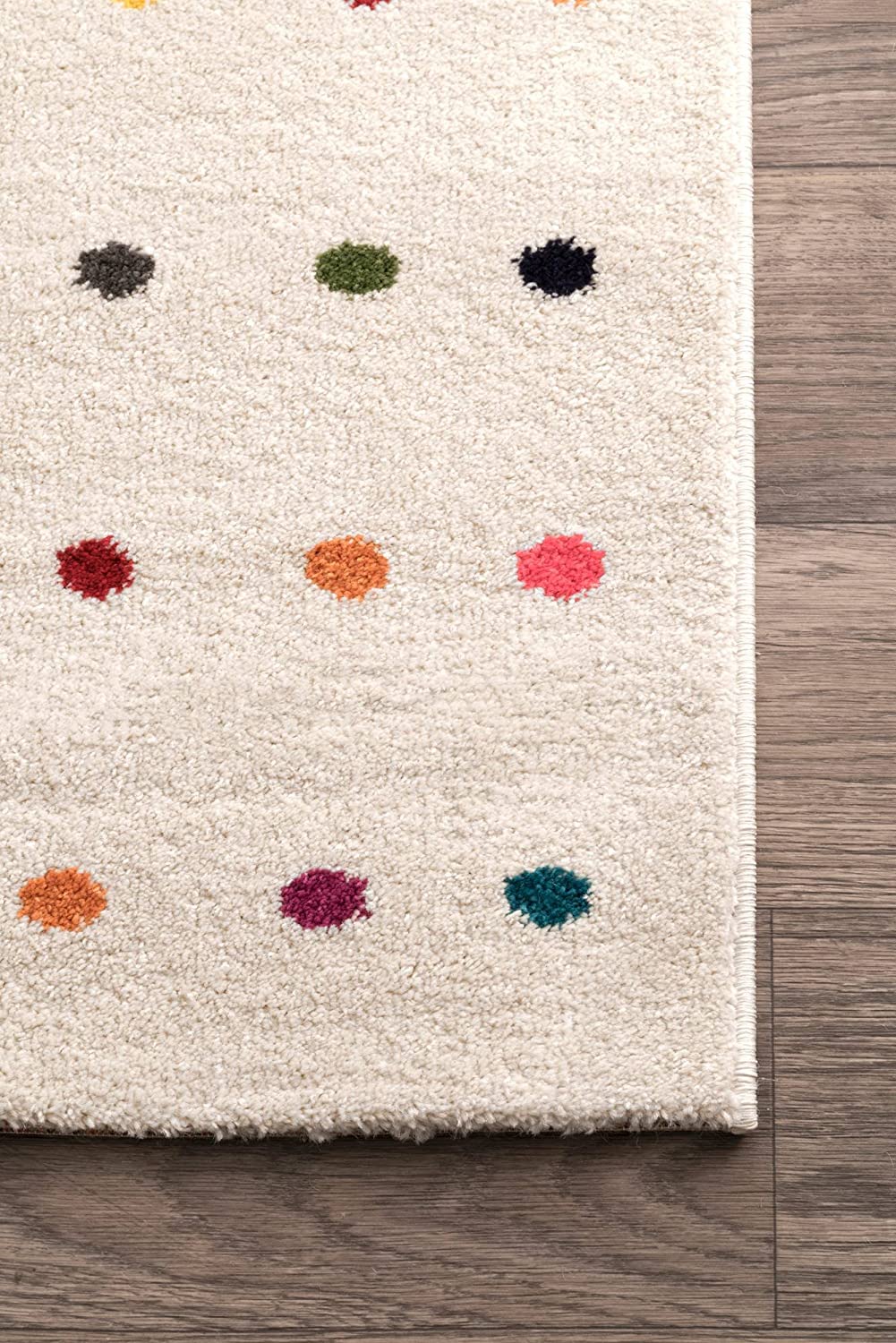 Ivory Multi Dorie Dots Soft Area Rug